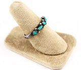 Turquoise Petit Point Native American Ring