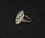 Turquoise and Sterling Native American Ring