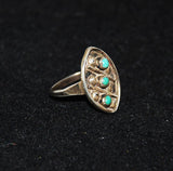 Turquoise and Sterling Native American Ring