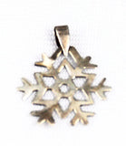 Sterling Snowflake Vintage Pendant - Charm