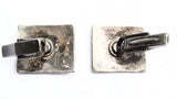 Back of Native American Stamped Sterling Silver Cuff Links