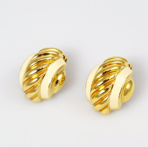 St. John Gold Designer Earrings