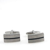 Stainless Modern Cuff Links 1970's