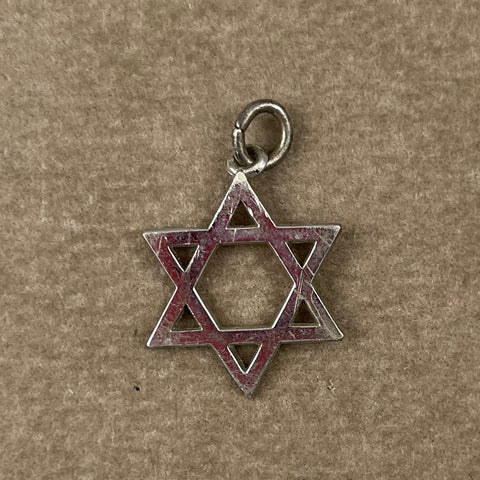 Sterling Silver Star of David Charm Vintage