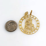 Gold Statue Of Liberty Pendant