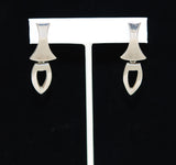 Sterling Silver Pierced Earrings Mexican