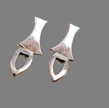 Sterling Silver Pierced Earrings Mexican