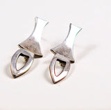 Sterling Silver Pierced Earrings Mexican