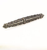 Edwardian Revival Marcasite Bar Pin by Stimmel