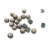 Striped Chevrons Antique Italian Beads