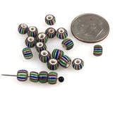 Striped Chevrons  Antique Italian Beads