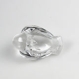 Steuben Dove Hand Cooler Crystal Figurine