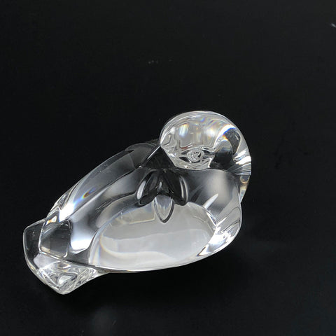 Steuben Dove Hand Cooler Crystal Figurine