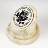 Supreme Court Seal Marble Paperweight by John Wills 