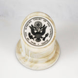Supreme Court Seal Marble Paperweight by John Wills 