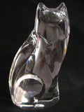 Val St. Lambert Crystal Fox Figurine