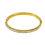 Swarovski Signed Gold and Rhinestone Bracelet Vintage - Estate Beads & Jewelry