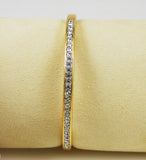 Swarovski Signed Gold and Rhinestone Bracelet Vintage - Estate Beads & Jewelry