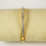 Swarovski Signed Gold and Rhinestone Bracelet Vintage - Estate Beads & Jewelry
