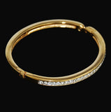Swarovski Signed Gold and Rhinestone Bracelet Vintage - Estate Beads & Jewelry