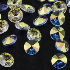 Swarovski Crystal AB 6428 Xilion Pendants 12mm (2)