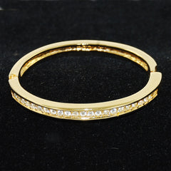 Gold and Rhinestone Bracelet Vintage