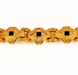 Swarovski Gold and Black Bracelet Vintage