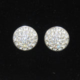 Swarovski Rhinestone Clip On Earrings Signed