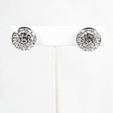 Vintage Swarovski Rhinestone Clip On Earrings 