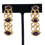 Swarovski Amethyst Dangle Earrings