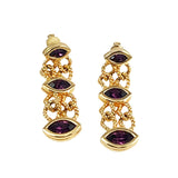 Swarovski Amethyst Earrings