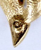 Swan logo Swarovski on earrings