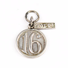 Sterling Silver Sweet Sixteen Charm
