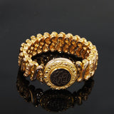 Gold Expandable Sweetheart Locket Bracelet