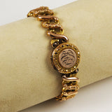 Gold Expandable Sweetheart Locket Bracelet