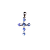 Tanzanite & Diamond 14KT Gold Cross