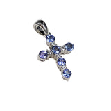 Tanzanite & Diamond 14KT Gold Cross