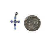 Tanzanite & Diamond 14KT Gold Cross