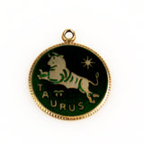 Taurus Sterling and Enamel Zodiac Charm