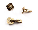 Vintage Wire Hair Terrier Intaglio Cuff Link Set Backs
