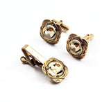 Vintage Wire Hair Terrier Intaglio Cuff Link Set