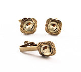 Vintage Wire Hair Terrier Intaglio Cuff Link Set