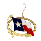 Texas Lone Star Flag Christmas Ornament 1998
