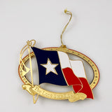 Texas Lone Star Flag Christmas Ornament 1998
