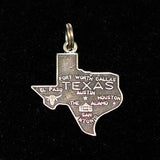 Vintage Silver Texas State Charm