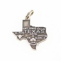 Vintage Sterling Silver Texas State Charm