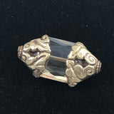 Tibetan Silver Capped Quartz Beads