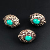 Tibetan Turquoise Silver Beads