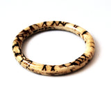 Vintage Tiger Coral Bangle Bracelet