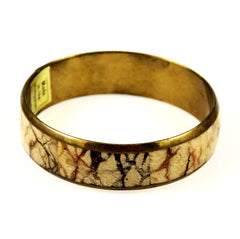 Tiger Coral Bangle Bracelet Vintage